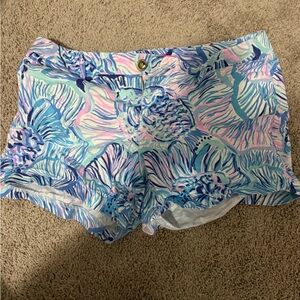 Lilly Pulitzer Pastel Floral High Waist Shorts